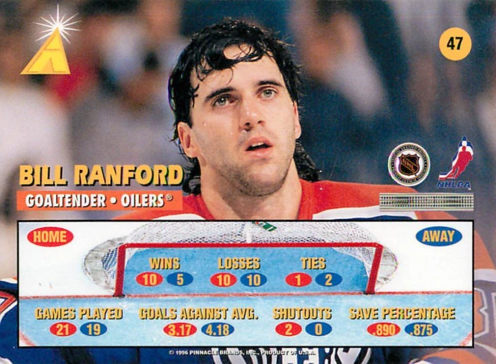 1995-96 Pinnacle Zenith - Bill Ranford #47