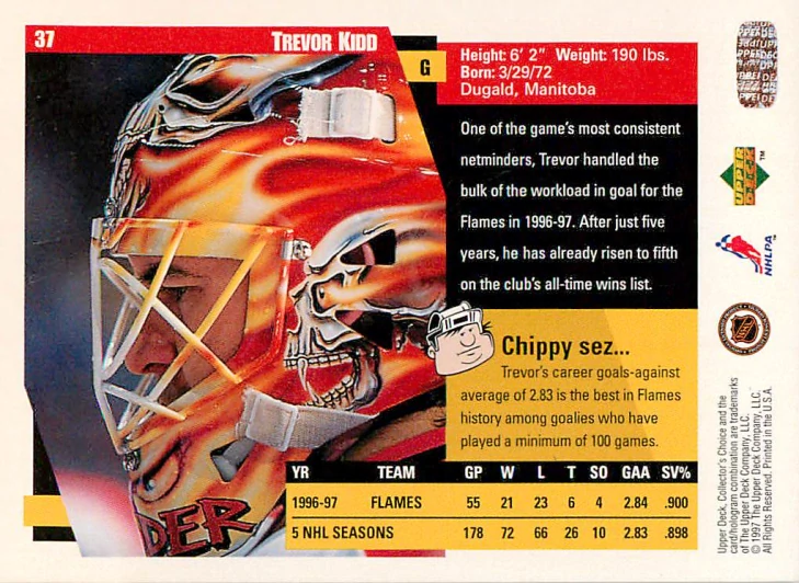 1997-98 UD Collector's Choice - Trevor Kidd #37