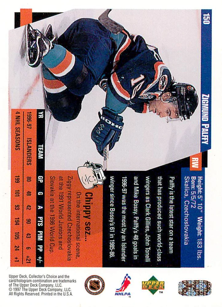 1997-98 UD Collector's Choice - Žigmund Pálffy #150
