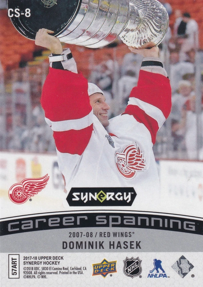 2017-18 UD Synergy - Dominik Hašek - Career Spanning #CS-8