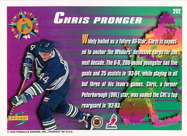 1994-95 Score - Chris Pronger - Young Stars #252