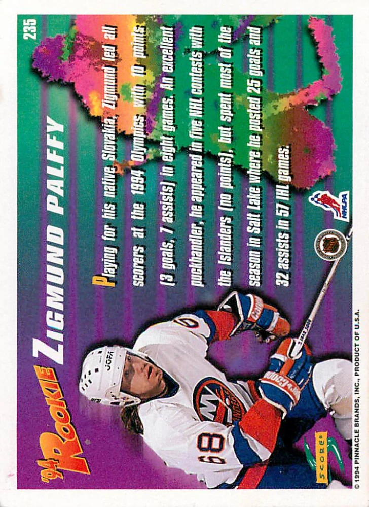 1994-95 Score - Žigmund Pálffy #235