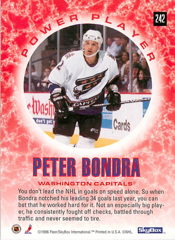 1995-96 Skybox Impact - Peter Bondra - Power Play #242