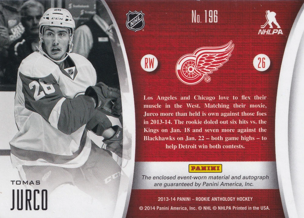 2013-14 Panini Rookie Anthology - Tomáš Jurčo - Rookie Selections /249 #196