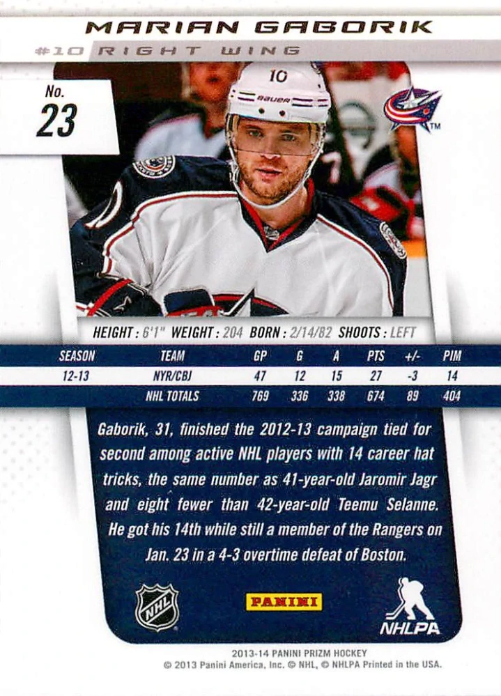 2013-14 Panini Prizm - Marián Gáborík #23