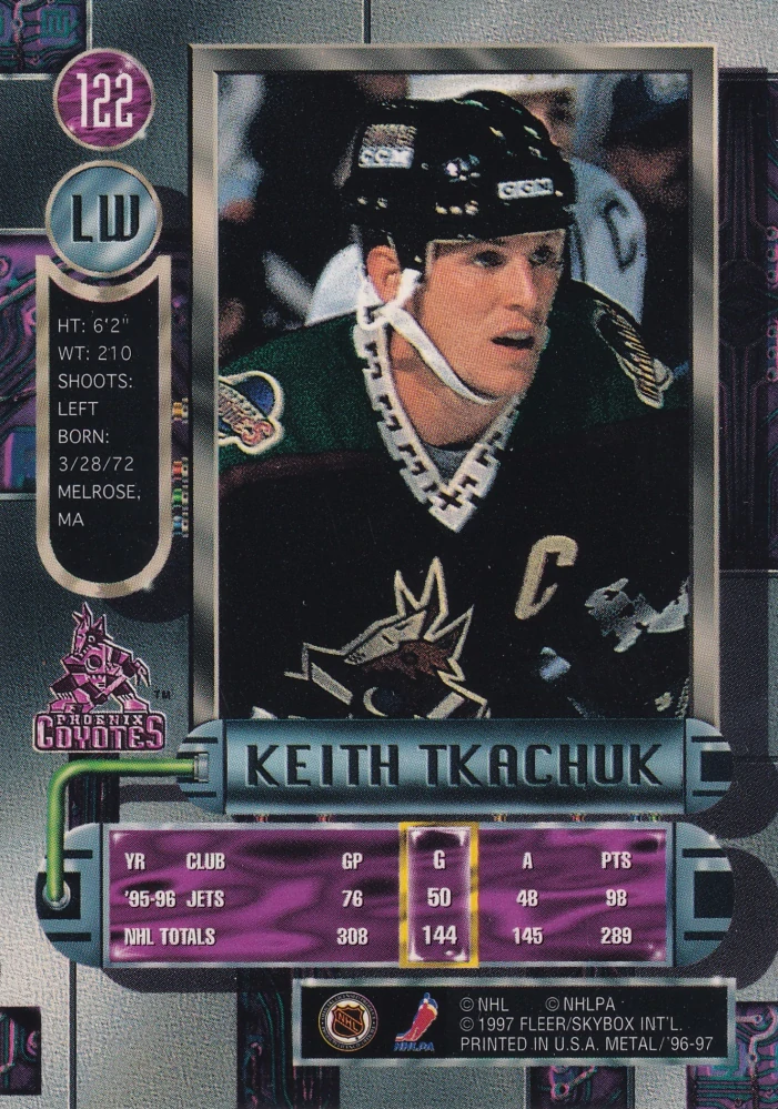 1996-97 Fleer Metal - Keith Tkachuk #122