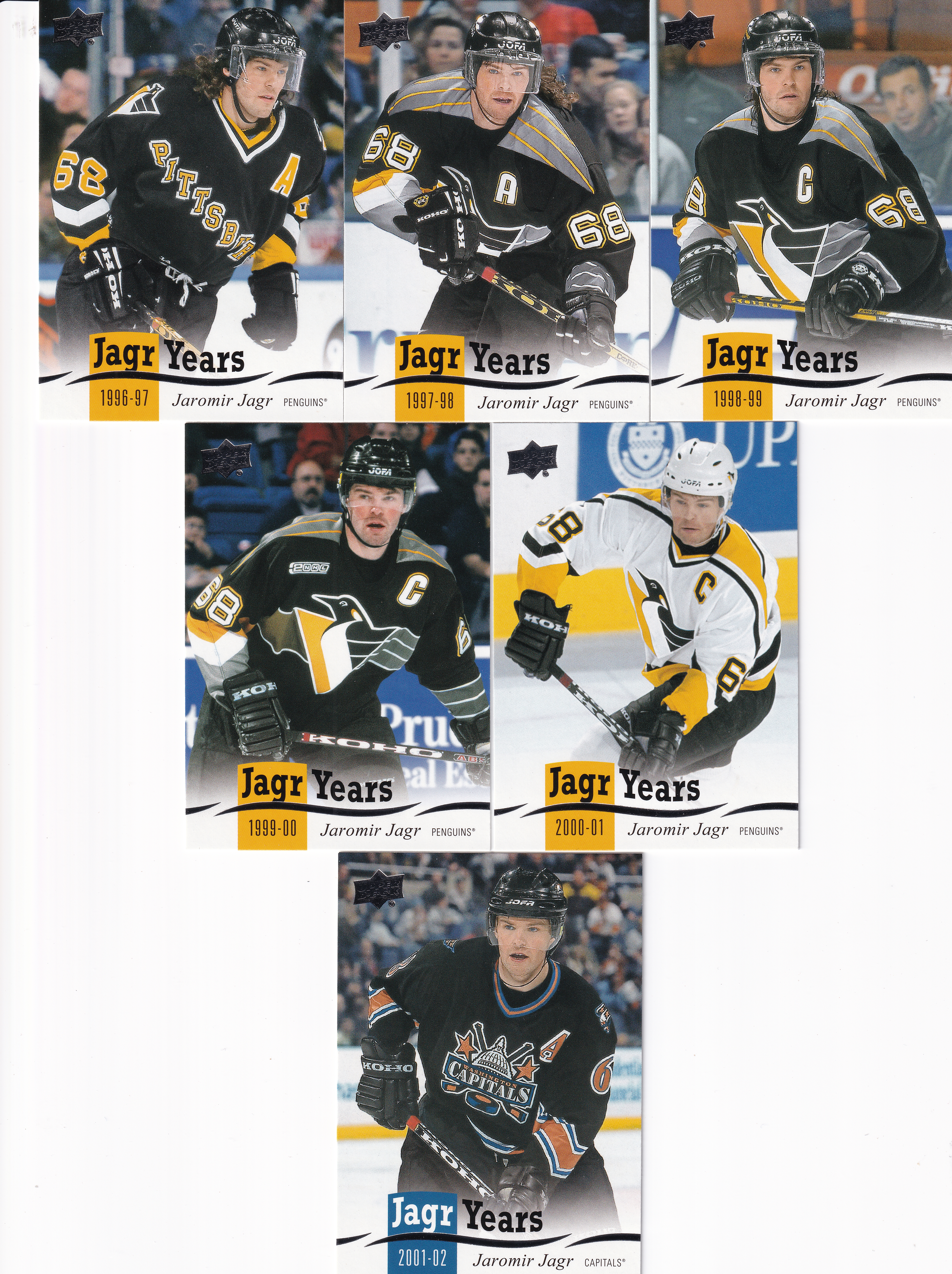 2018-19 UD Series 1 - Jagr Years - kompletní set