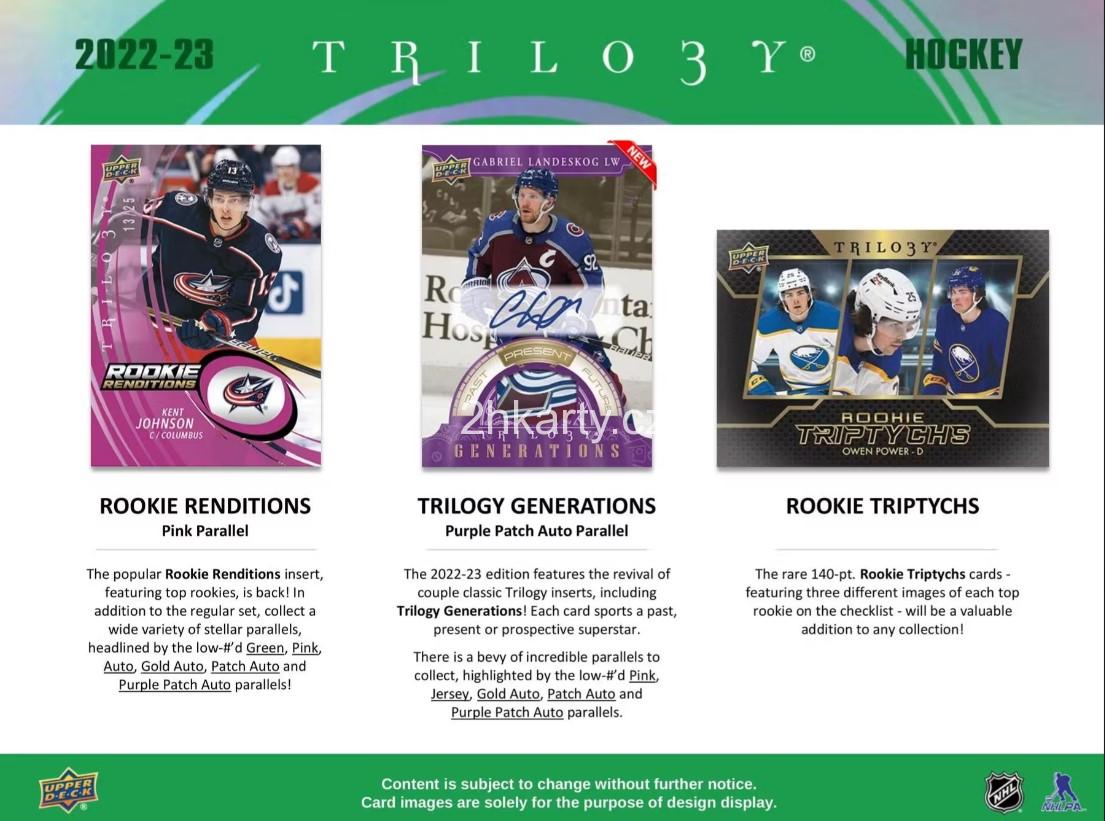 2022-23 UD Trilogy - hobby box