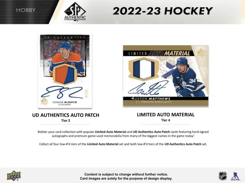 2022-23 UD SP Authentic - Hobby box