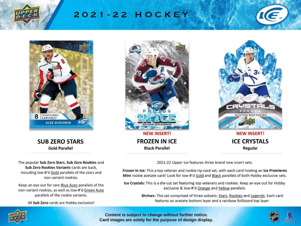 2021-22 UD Ice - Hobby box