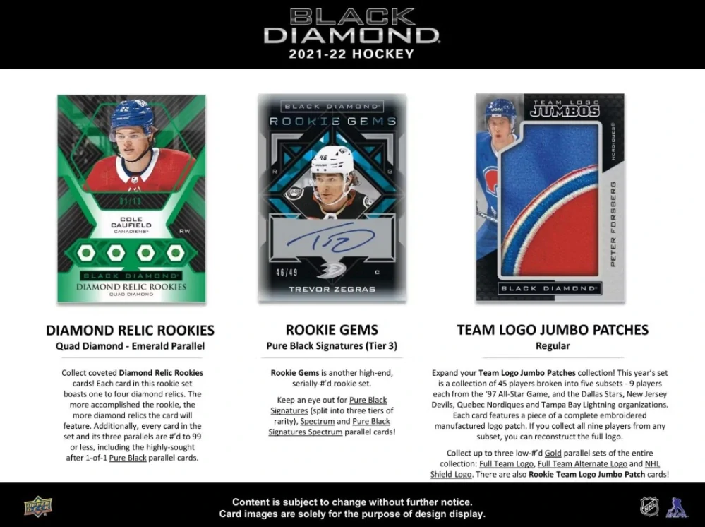 2021-22 UD Black Diamond - hobby box