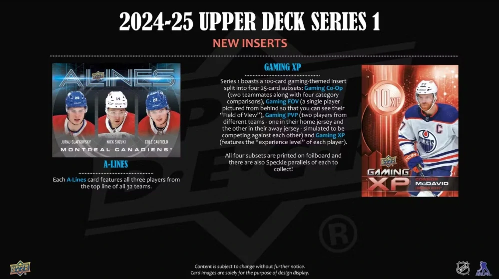 2024-25 UD Series 1 - Tin box (plechovka)