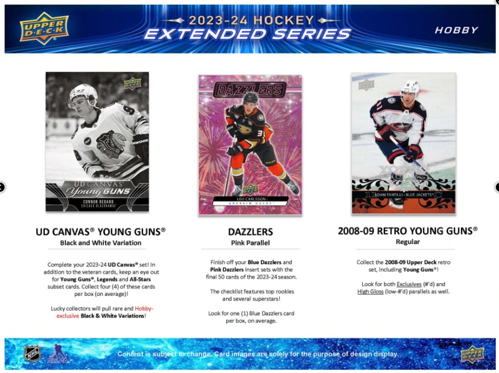 2023-24 UD Extended Series - Hobby Balíček