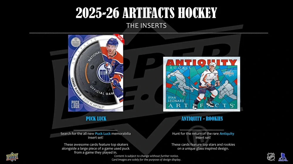 2025-26 UD Artifacts - hobby balíček