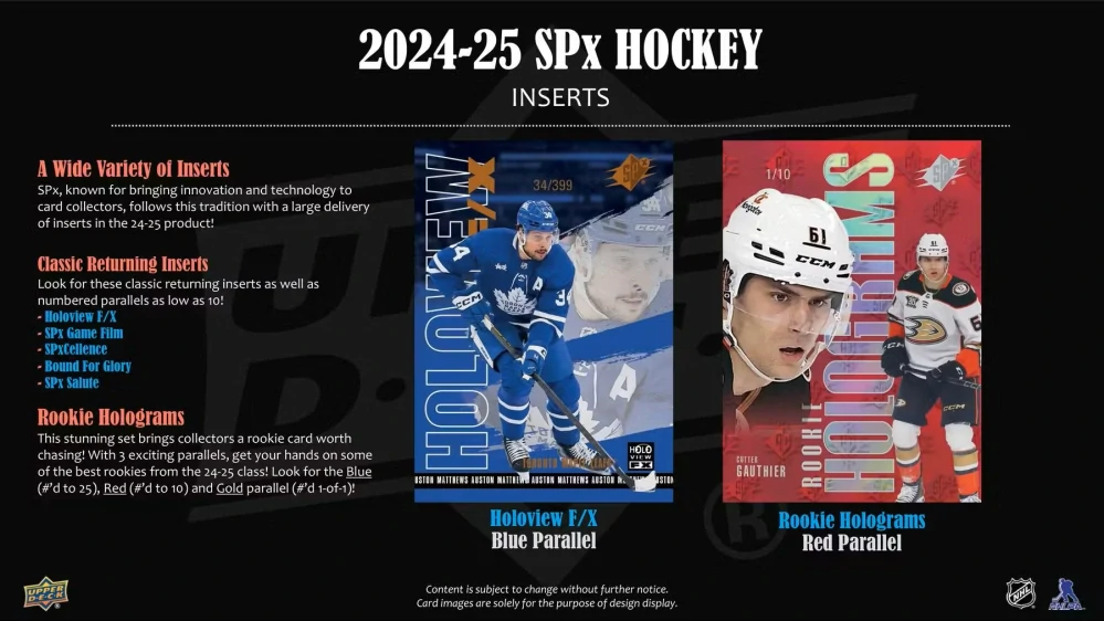 2024-25 UD SPx - Hobby box