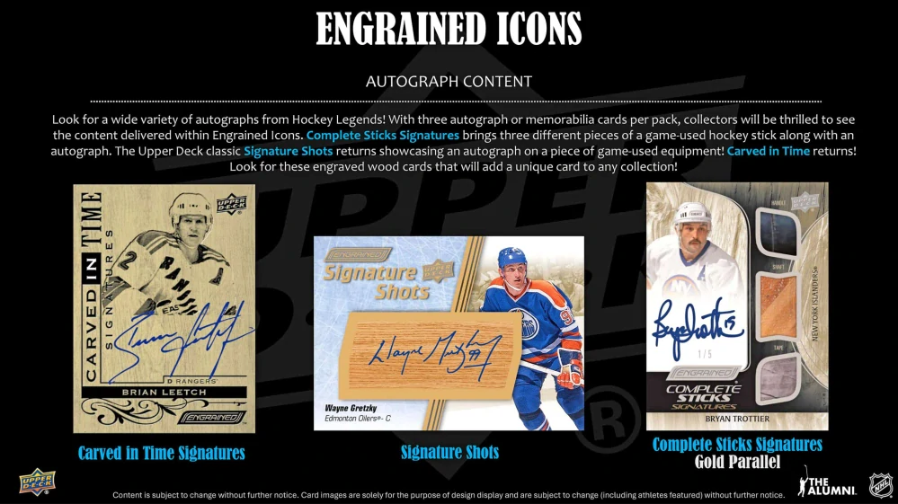 2024-25 UD Engrained Icons - Hobby box