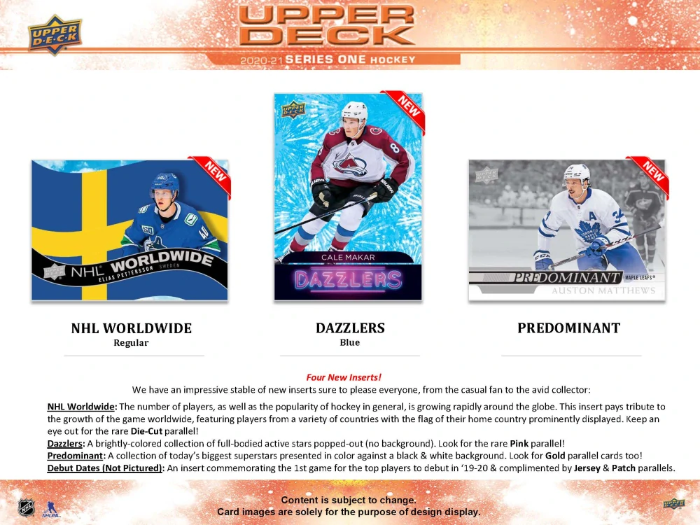 2020-21 UD Series 1 - Hobby balíček