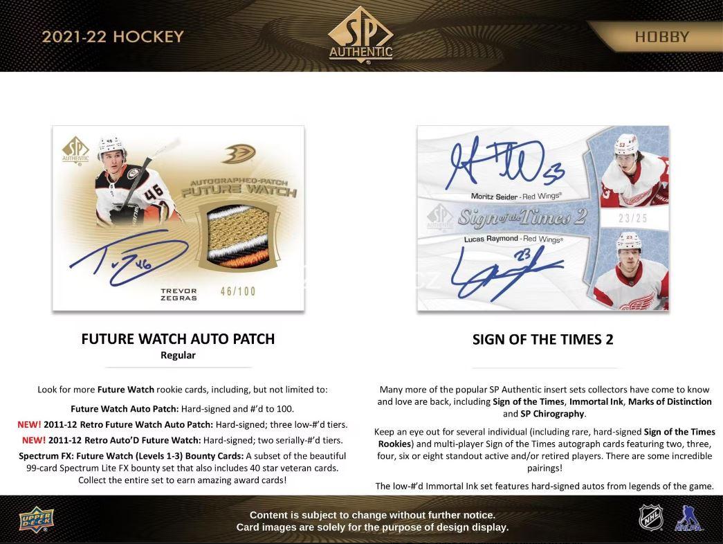 2021-22 UD SP Authentic - hobby box
