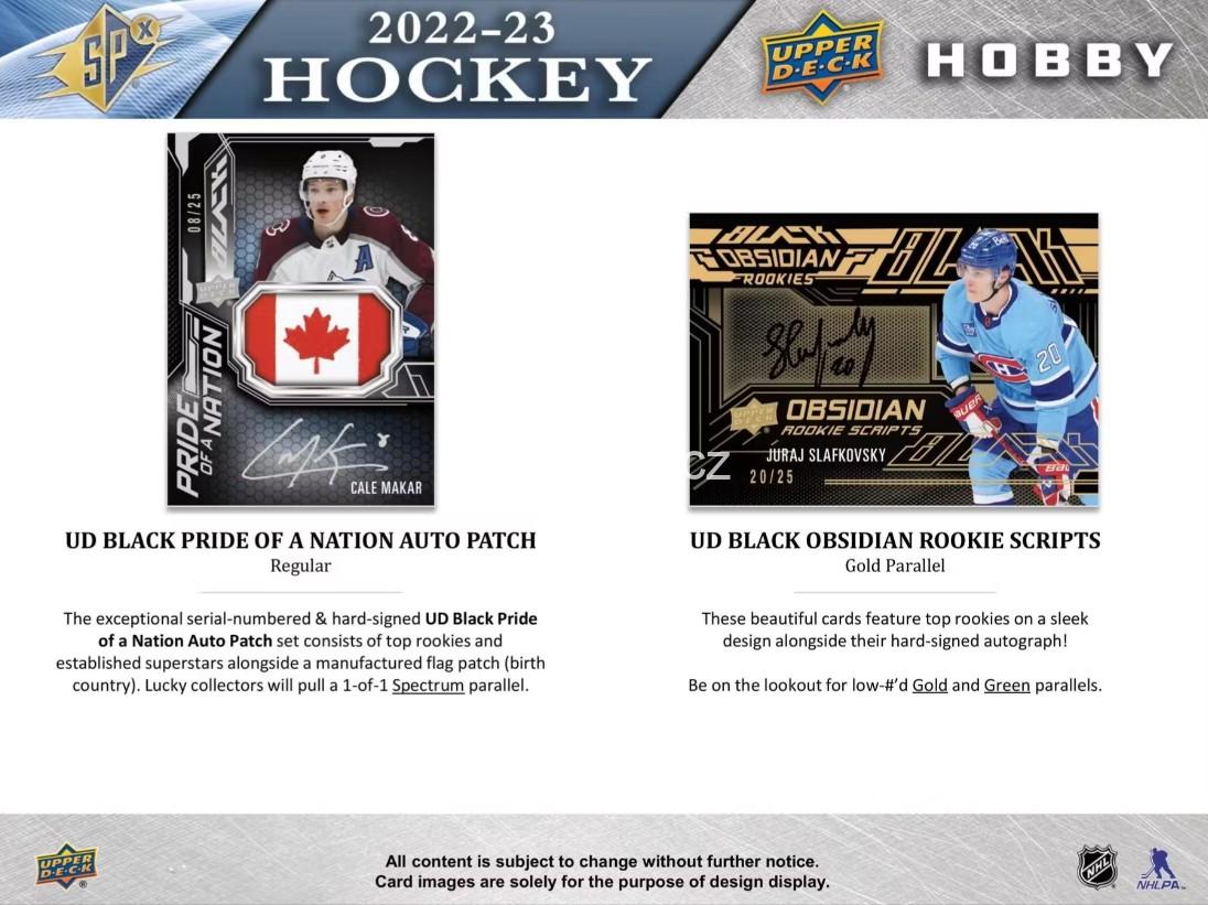 2022-23 UD SPx - Hobby box