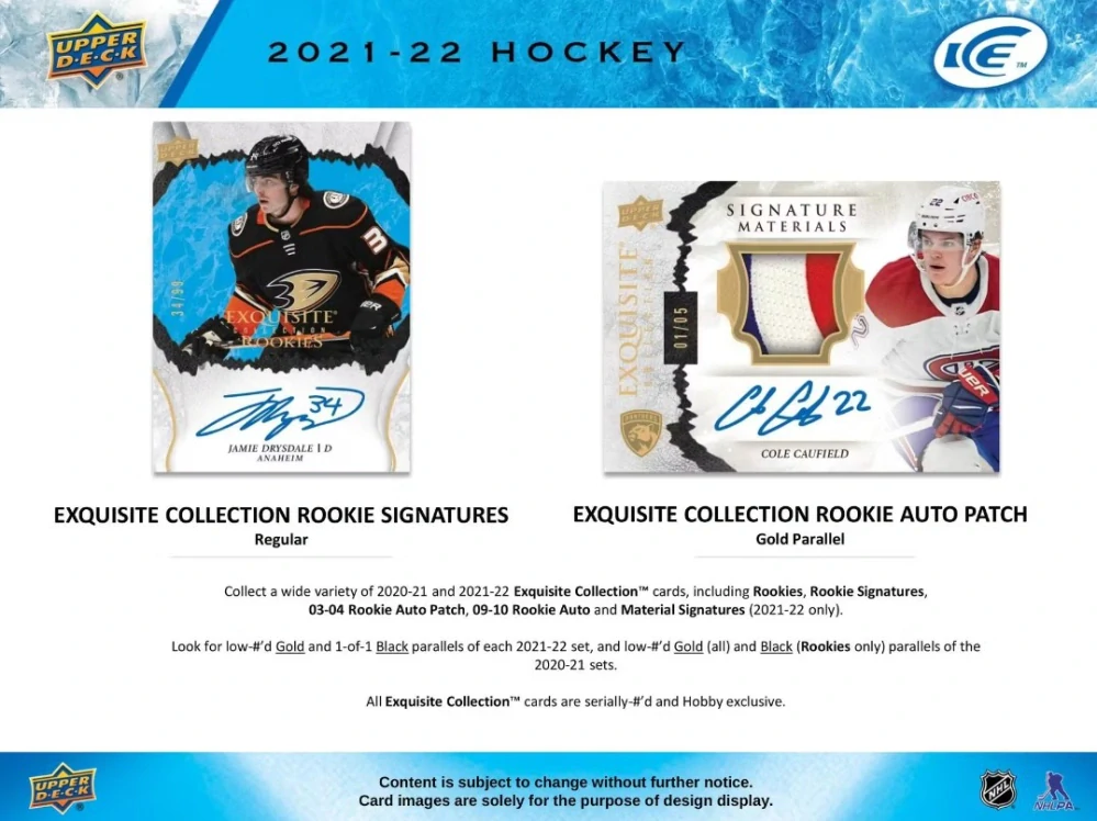 2021-22 UD Ice - Hobby box