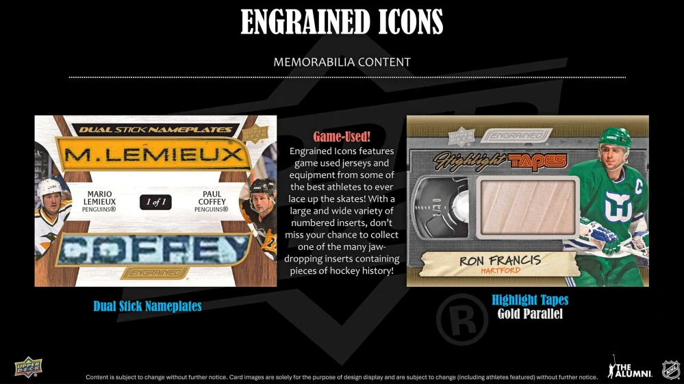 2024-25 UD Engrained Icons - Hobby box