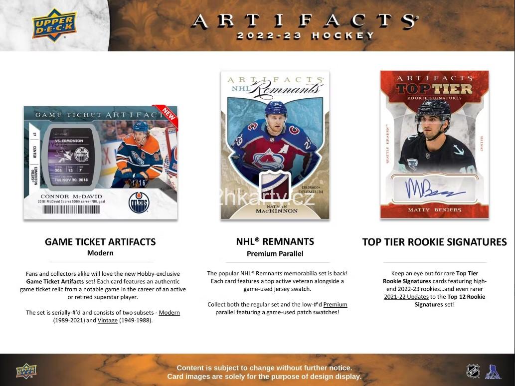 2022-23 UD Artifacts hobby box