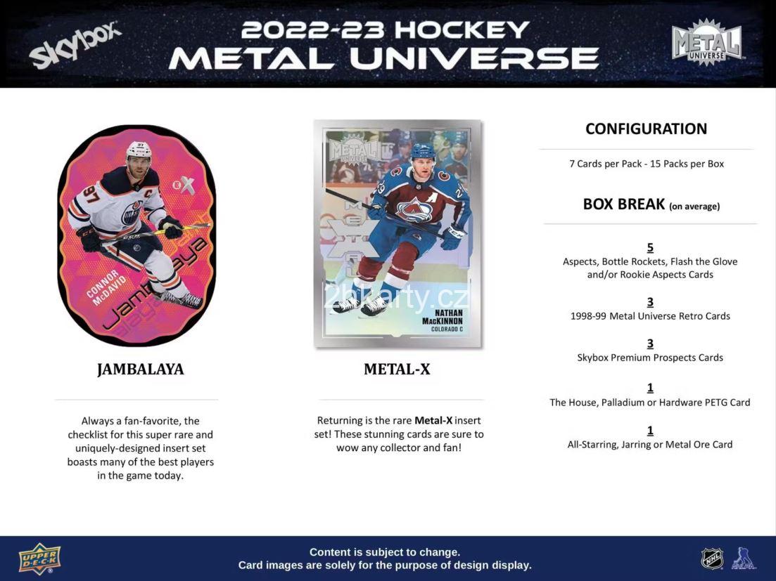 2022-23 UD Skybox Metal Universe - Hobby box
