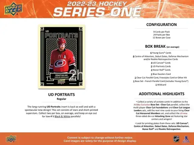 2022-23 UD Series 1 - hobby balíček