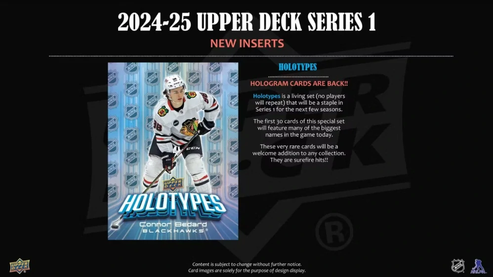 2024-25 UD Series 1 - Tin box (plechovka)