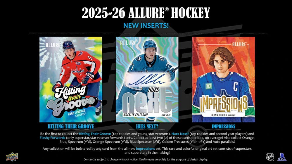 2025-26 UD Allure - Hobby balíček