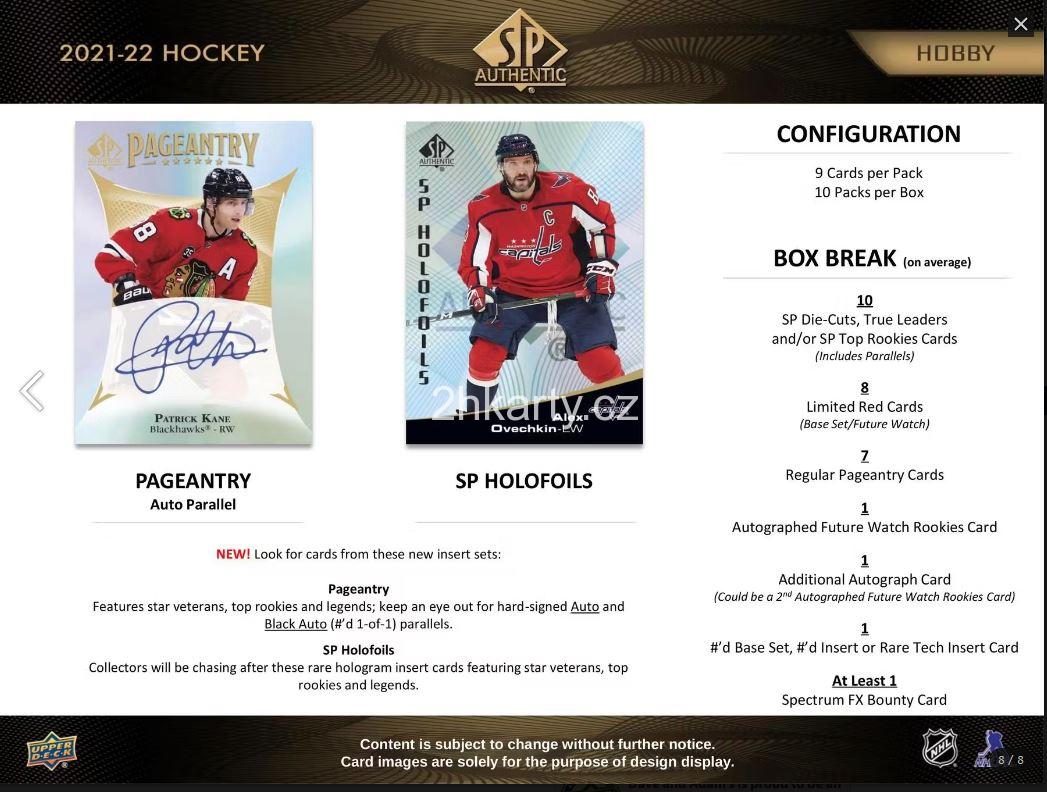 2021-22 UD SP Authentic - hobby box