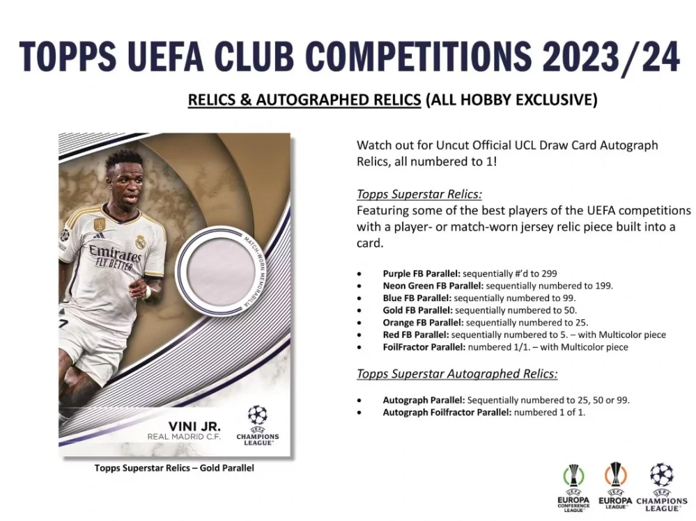 2023-24 Topps UEFA Club Competitions - Hobby box