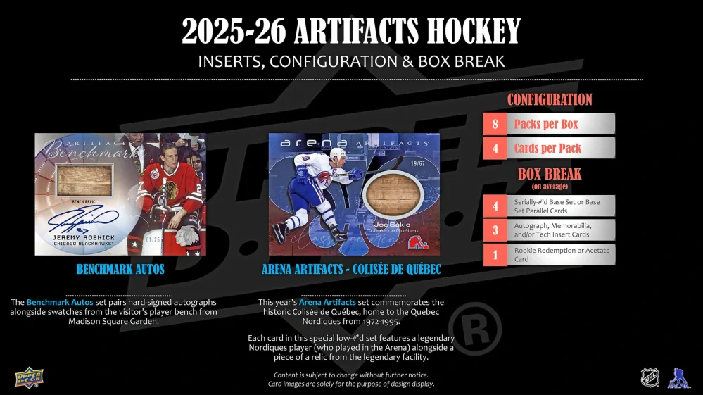 2025-26 UD Artifacts - Hobby Box