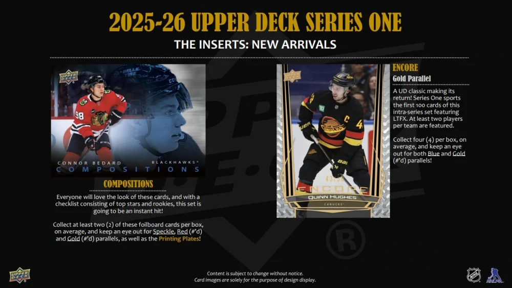 2025-26 UD Series 1 - Hobby Box