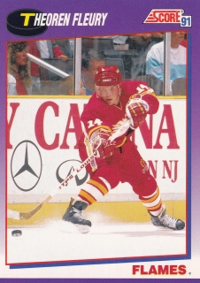 1991-92 Score - Theoren Fleury (American)