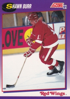 1991-92 Score - Shawn Burr (American)