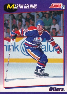 1991-92 Score - Martin Gelinas (American)