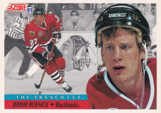 1991-92 Score - Jeremy Roenick (Canadian) - The Franchise