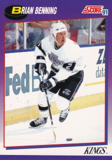 1991-92 Score - Brian Benning (American)