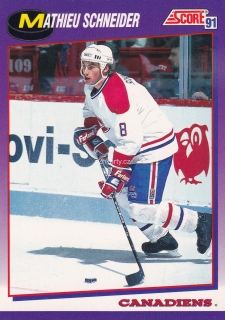 1991-92 Score - Mathieu Schneider (American)