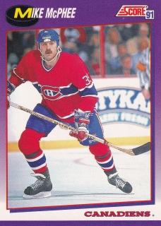 1991-92 Score - Mike Mcphee (American)