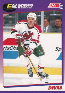 1991-92 Score - Eric Weinrich (American) 