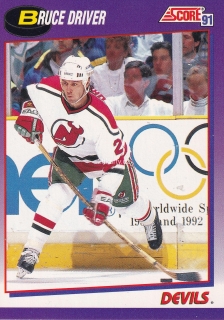1991-92 Score - Bruce Driver (American) 