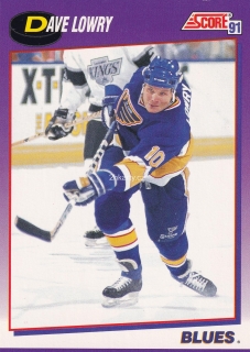 1991-92 Score - Dave Lowry (American)
