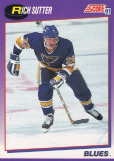 1991-92 Score - Rich Sutter (American)