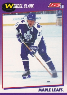 1991-92 Score - Wendel Clark (American)