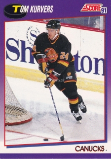 1991-92 Score - Tom Kurvers (American) 