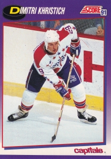 1991-92 Score - Dimitri Khristich (American) 