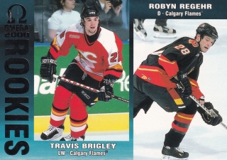 1999-00 Pacific Omega - Travis Brigley, Robyn Regehr - Rookies