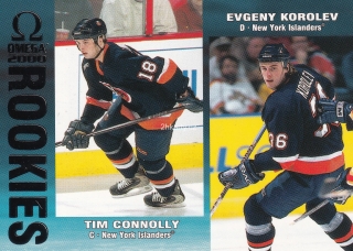 1999-00 Pacific Omega - Tim Connolly, Evgeny Korolev - Rookies